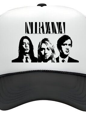 Nirvana 90's Rock Band Mens Foam Trucker Hat Baseball Cap